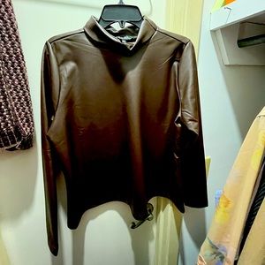 Eloquii Mock Turtleneck Long Sleeve Top